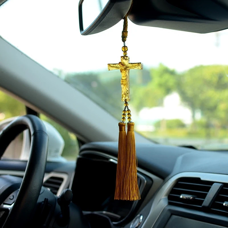 OHANNY the Cross of Jesus Подвеска для автомобиля символ мира в христианском стиле