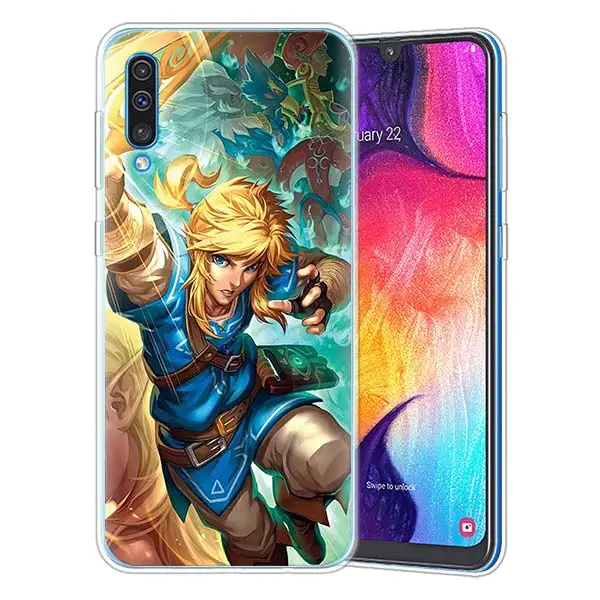 09 Из игры «Легенда о Зельде силиконовые чехлы для samsung Galaxy A10 A30 A40 A50 A70 A6 A7 A8+ A9 M30 M50 мягкий термополиуретановый чехол для мобильного телефона чехлы - Цвет: 09