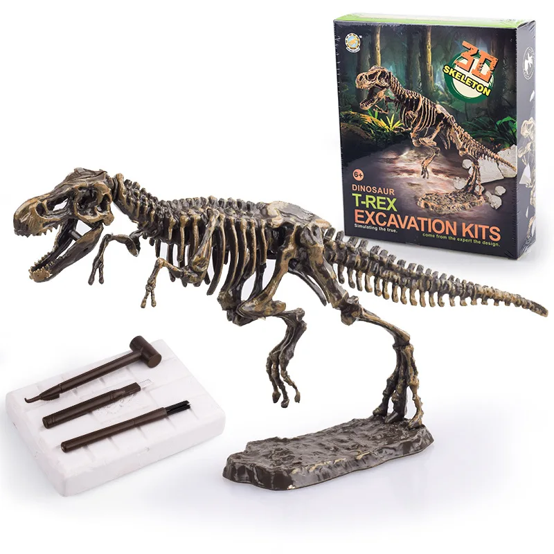 Jurassic ископаемый скелет динозавра кости модель образования игрушка набор
