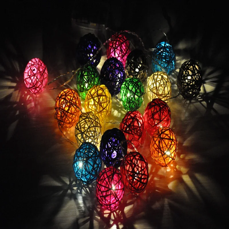 2 м 20 светодиодные гирлянды для праздника свадьбы вечеринки украшения ротанговый