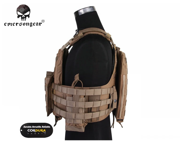 EMERSON CP Style Cherry Plate Carrier тактический боевой жилет Molle NCPC подлинный коричневый Койот
