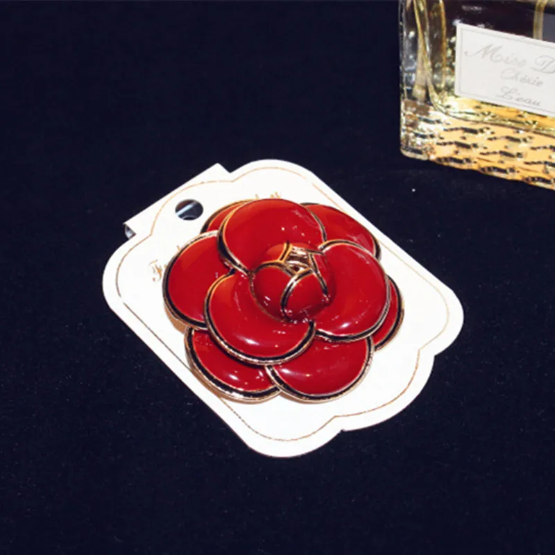 CX shirilling 3 вида цветов Camellia брошь/булавка на шарф одежда Pin корейская мода Charm