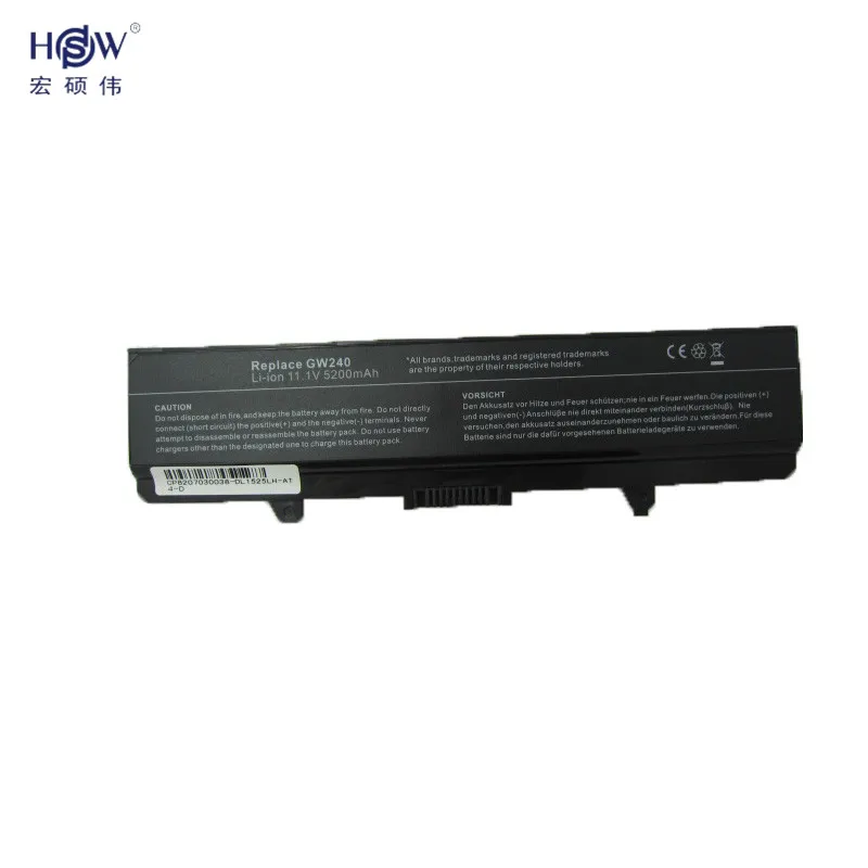 HSW ноутбука Батарея для Dell Inspiron 1525 1526 1545 1440 1750 312 0625 C601H D608H GW240 XR693 M911G GP952 Батарея|battery