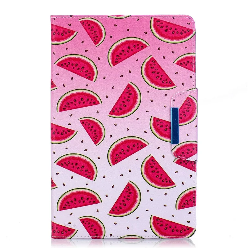 watermelon case Мрамор роспись магнит из искусственной кожи чехол для Samsung Galaxy Tab A 9,7 SM-T550 T550 T555 P550 с Экран защитная пленка ручка - Цвет: watermelon case