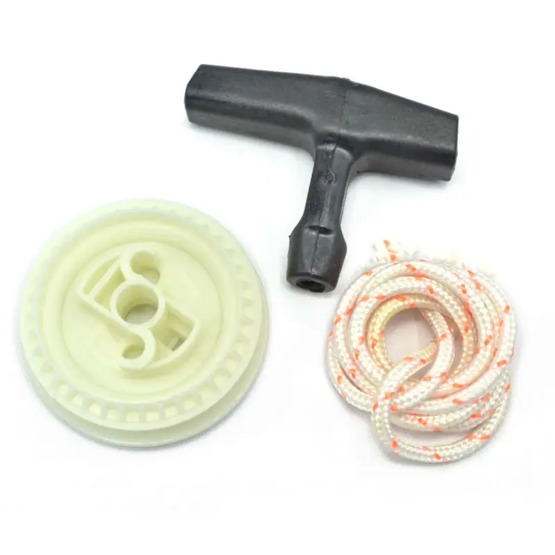 Бензопила стартер Запчасти веревка ротора ручка шкива сцепление линия пилу 017 018