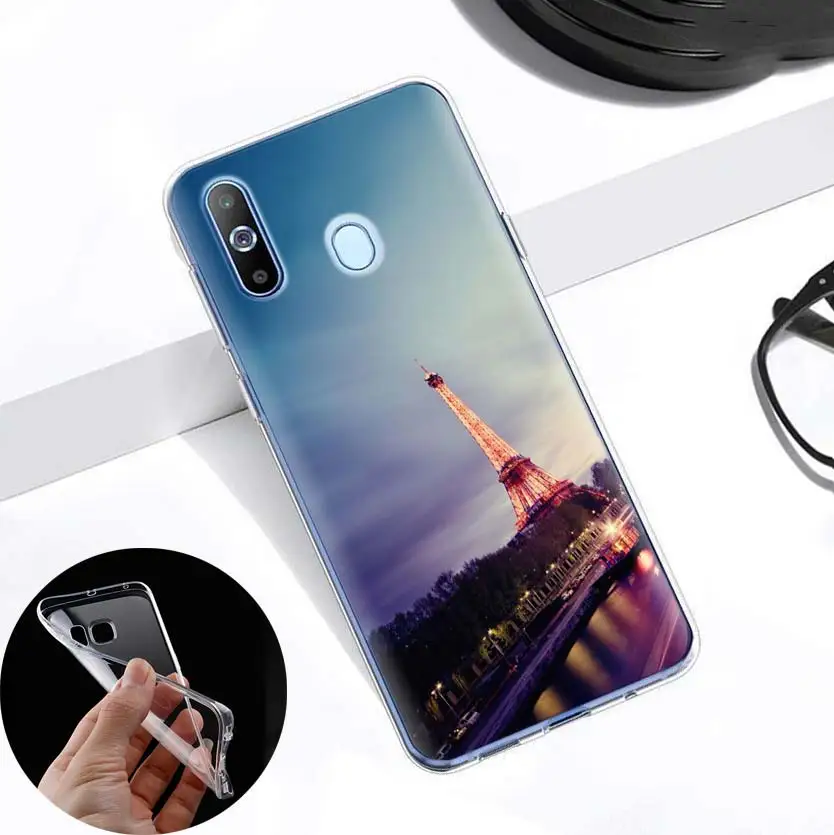 Модные лондонского городского Эйфелева чехол для samsung A50 A70 A60 A40 A30 A20 A20e A10 M30 M20 M10 A7 A9 силиконовый чехол для телефона из ТПУ с принтом "