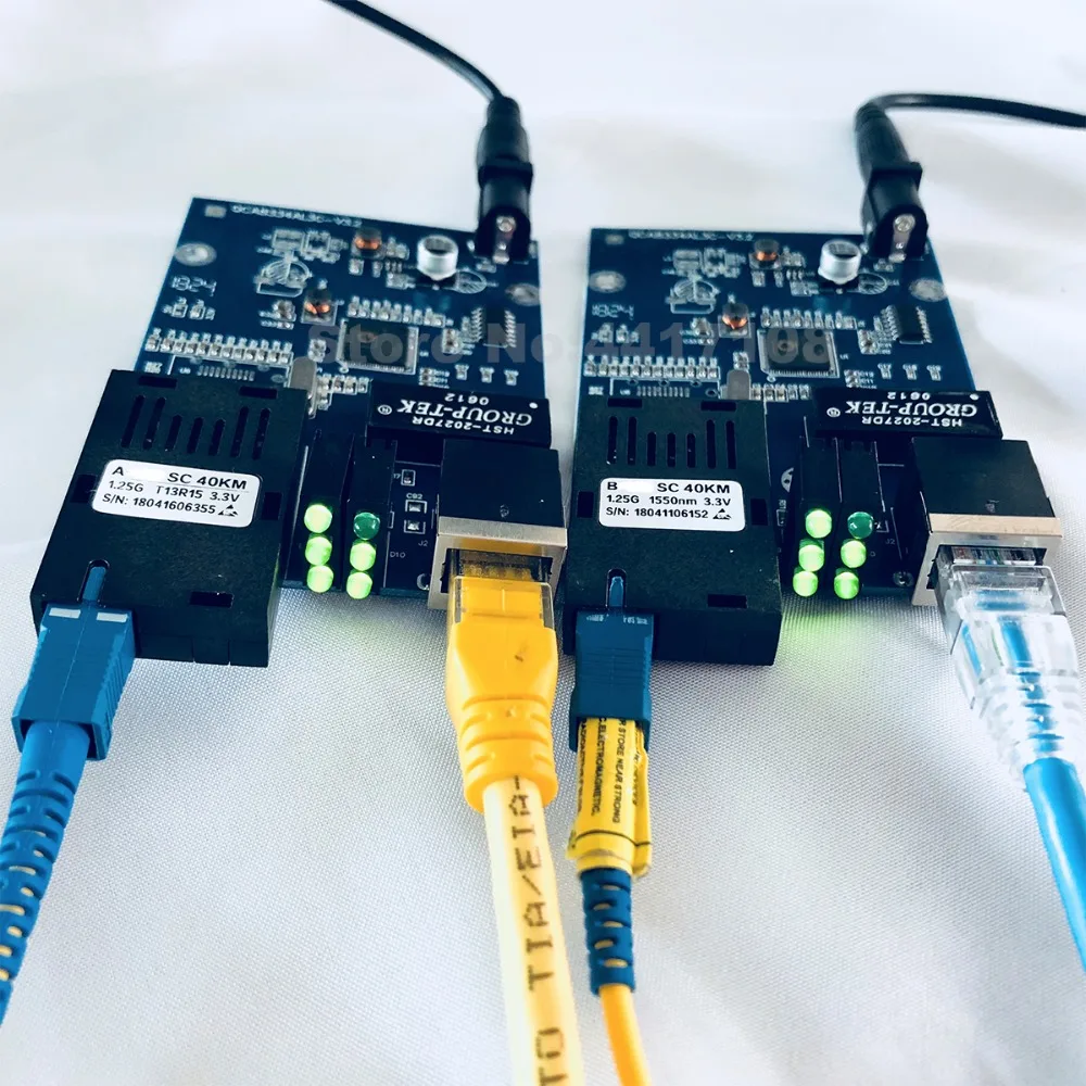 FTTH 1 пара гигабитный волоконно-оптический медиаконвертер 10/100/1000 Мбит/с