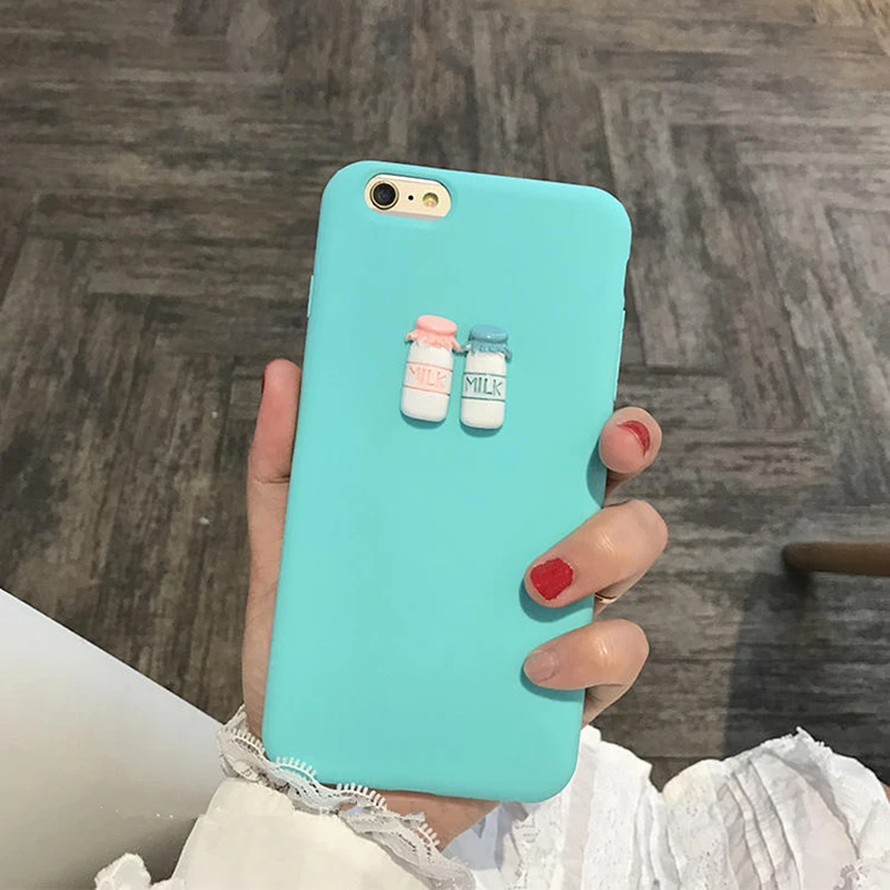 Для iphone 5 6 6s 7 plus 8 X крышка 3D Кофе молока милые конфеты силиконовый TPU чехол для