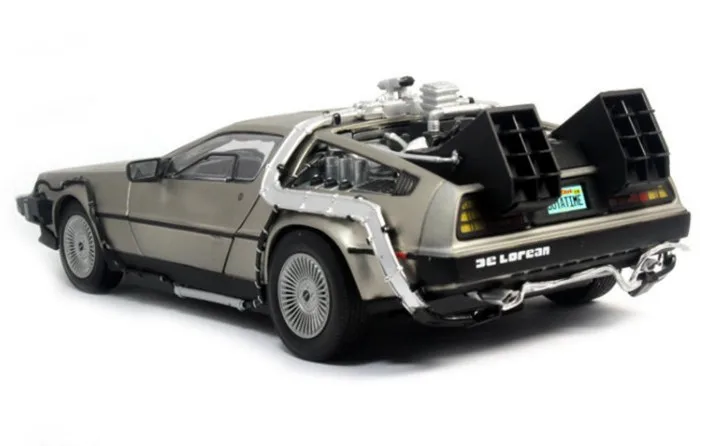1:18 Назад в будущее 2 delorean DMC 12 scifi модель автомобиля Бесплатная доставка| |