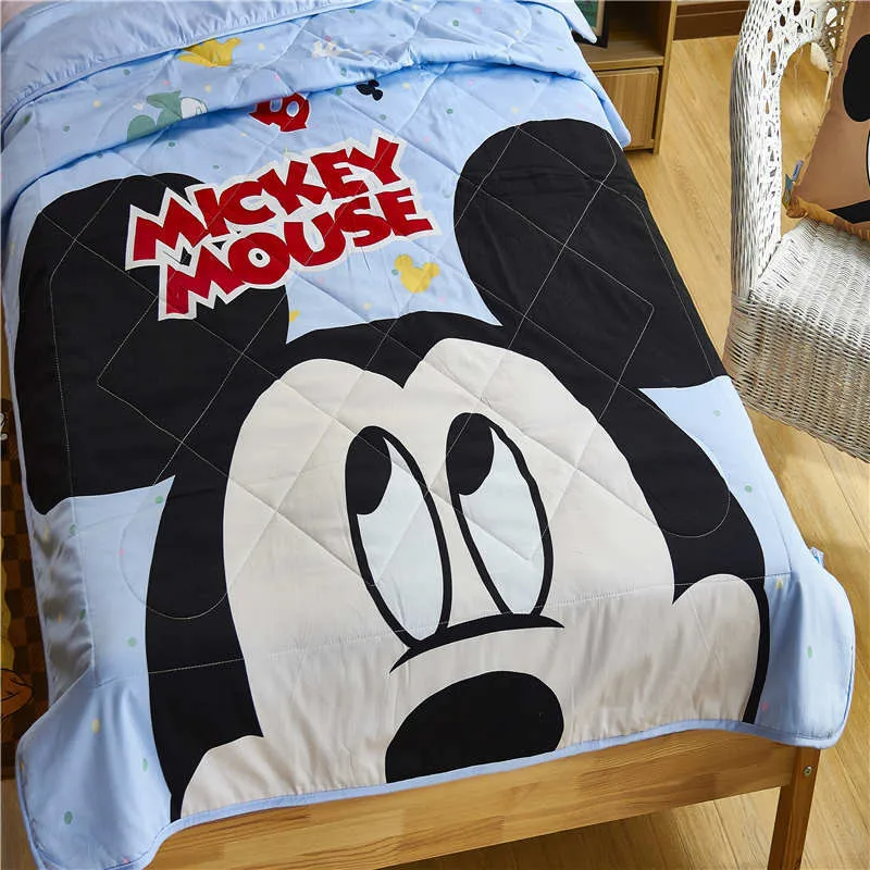 Disney Аутентичные HD 3D активная печать мультфильм Микки Маус одеяла, покрывала постельные принадлежности детские кровати дома спальни украшения