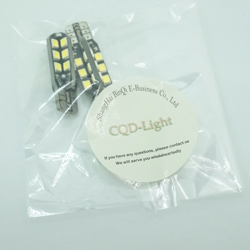 Lcare 2 шт. автомобильные белые/теплые светодиодные лампы 24 SMD 2835 LED PCB T10 W5W 147