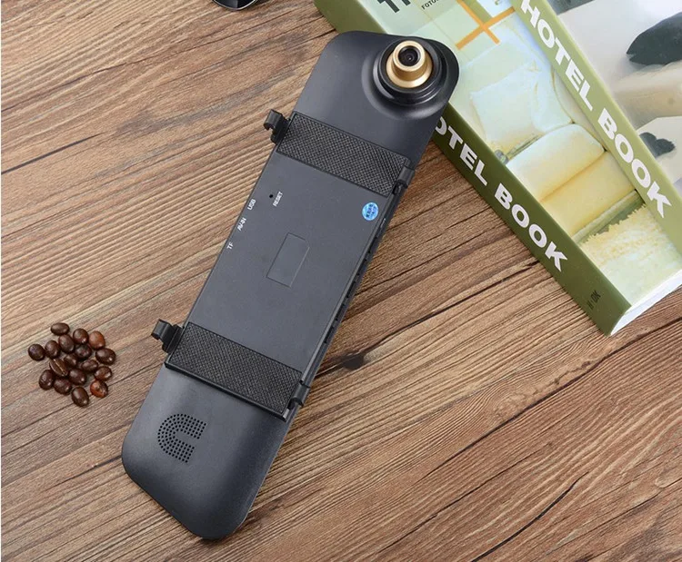 Автомобильная камера двойной объектив зеркало заднего вида авто