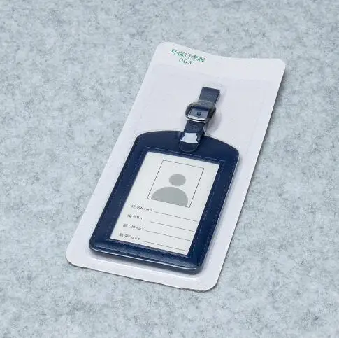 blue Zongshu красное масло Мода pu кожаный дорожный ярлык для багажной сумки Имя Адрес тел держатель этикетки багажная бирка с путешествием - Цвет: blue