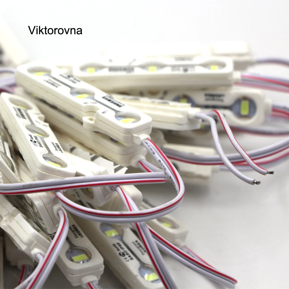 5730 3LED Светодиодный модуль 12 В водонепроницаемый IP68 Знак Магазин Баннер Белый Samsung