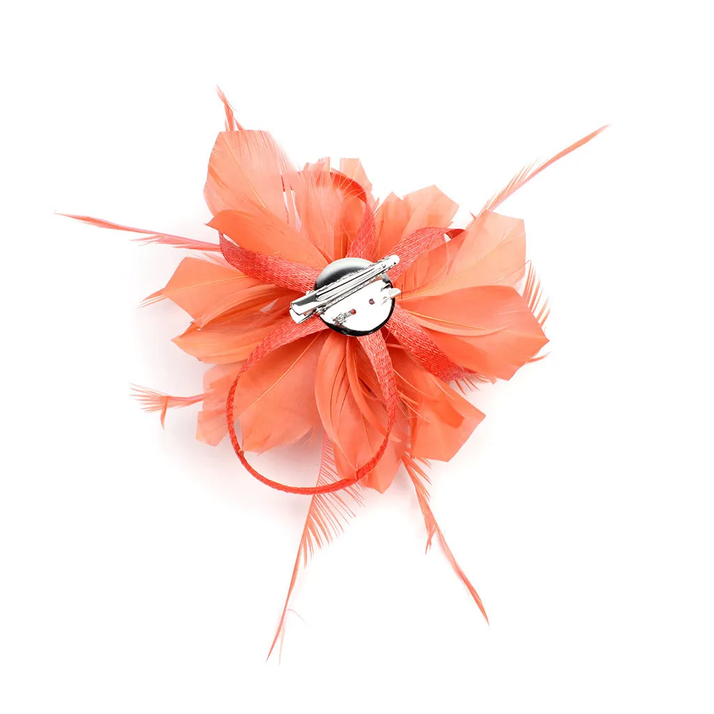 Hot New Design French style Headband Feather Fascinators Womens Flower Derby Hat for Cocktail Ball Wedding | Украшения и