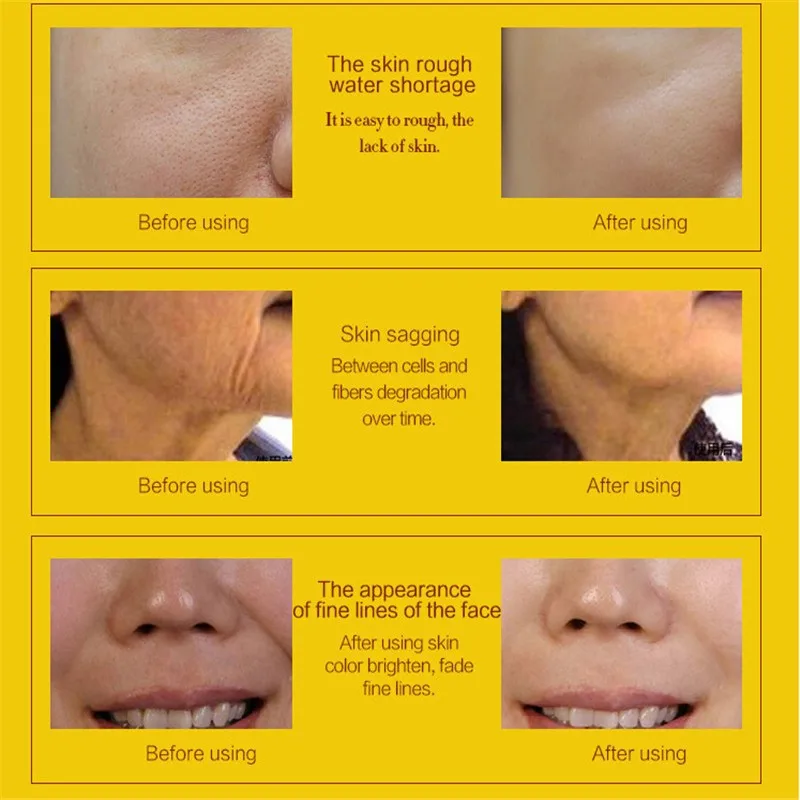 Уход за кожей чистого 24 К золото сущность дневной крем против морщин лицом