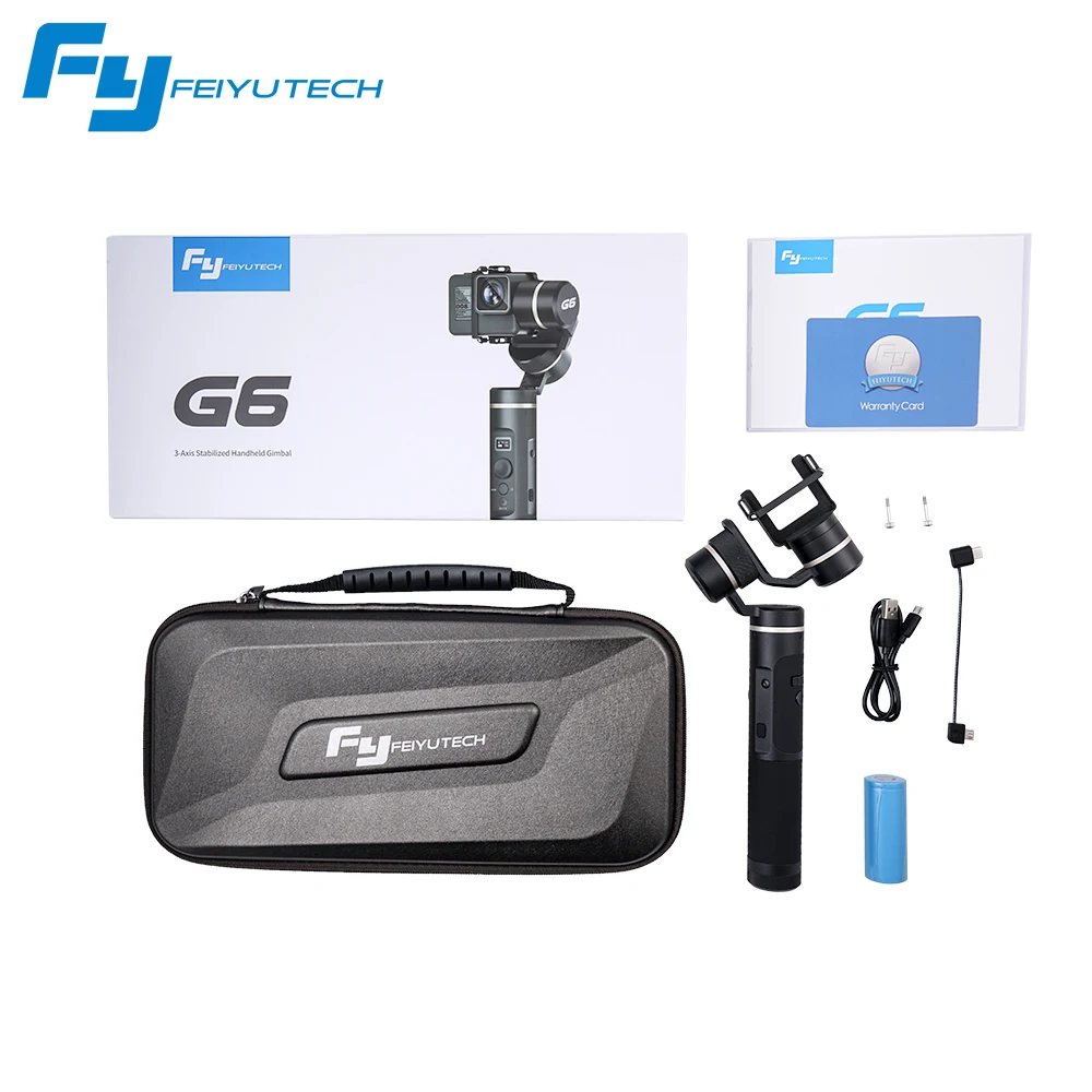3 осевой карданный стабилизатор FeiyuTech Feiyu G6 для экшн камеры Gopro 6 5 4 RX0 xiaomi yi 4k Wi Fi