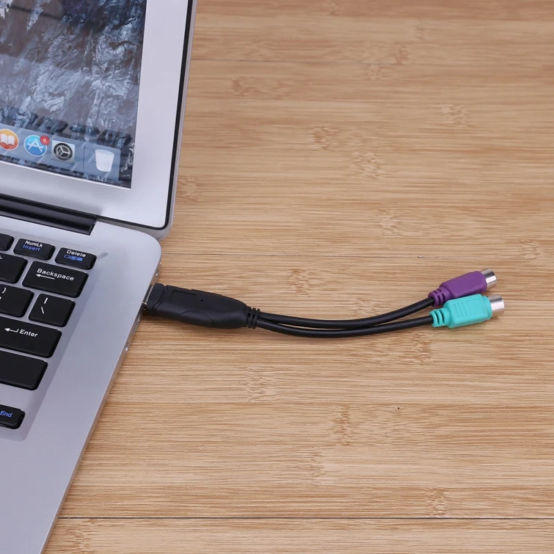 Переходник USB в PS/2 PS2 штырь гнездо|Компьютерные кабели и разъемы| |