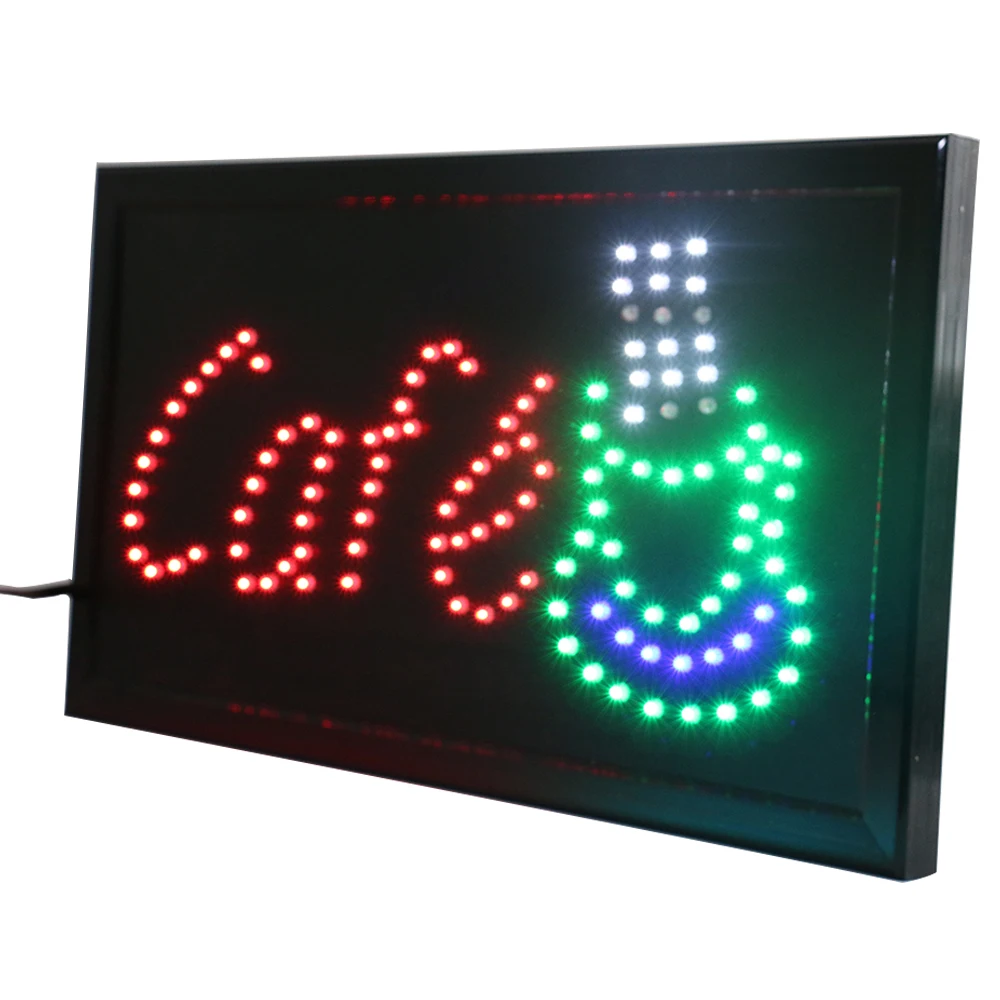 Новые анимационные светодиодные неоновые вывески CHENXI для кофейни суперъяркие