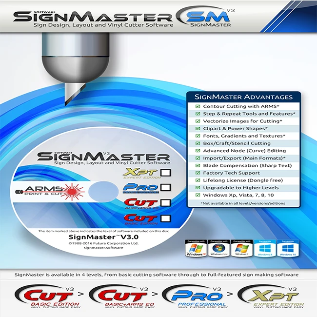 2019 новое программное обеспечение для виниловых резцов vesion SignMaster Cut V3 Серия
