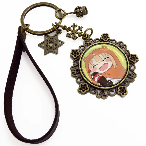Аниме Himouto! Мужской и женский брелок для ключей с подвеской в стиле ретро |
