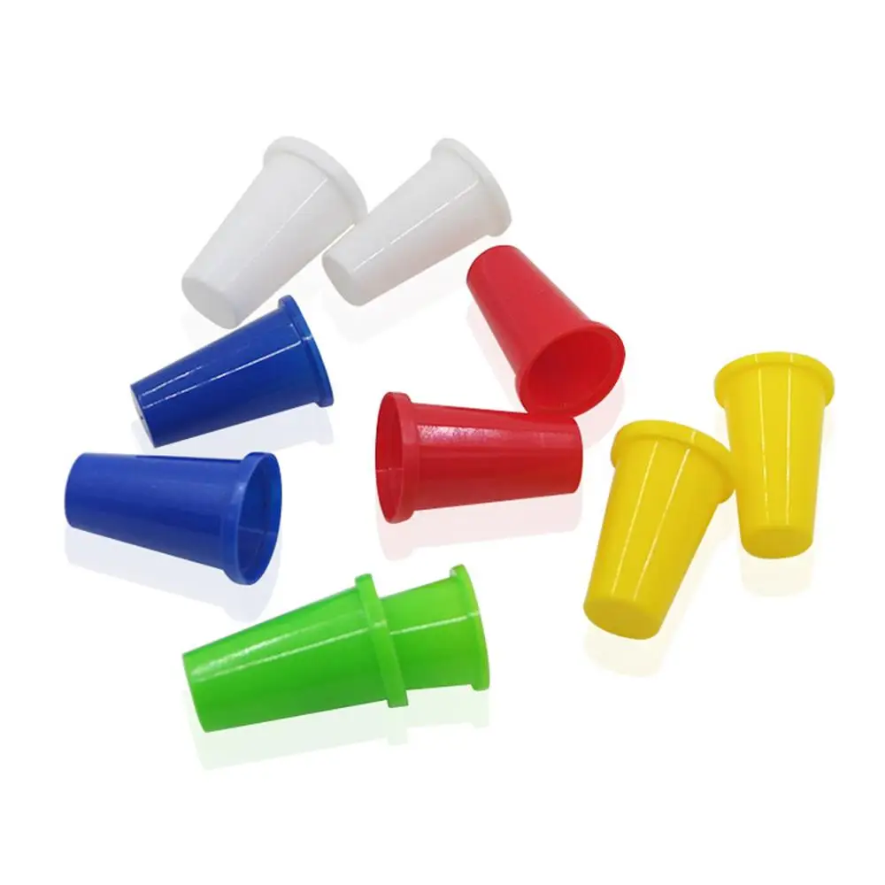Ruiwjx двойной цвет Thimble 10 Magic Thimbles вложенный палец колпачок профессиональный