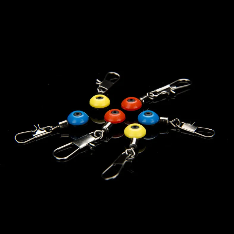 Free shipping 200pcs sea bean Connectors fishing Rolling Swivel with safty snap Connector Fishing Terminal tackle | Спорт и
