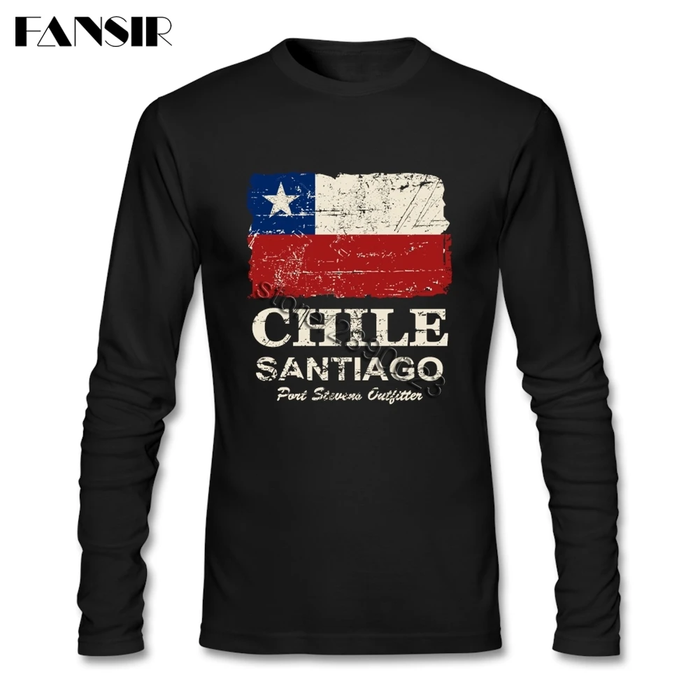 Мужские футболки с длинным рукавом и круглым вырезом хлопковые винтажные