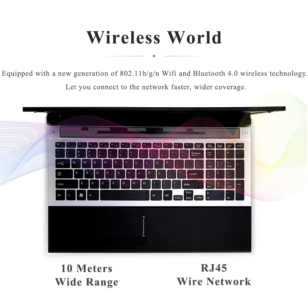 15,6 дюймов intel dual core i7 4 Гб ОЗУ 256 ГБ SSD 1920x1080P wifi bluetooth DVD Rom Windows 10 ноутбук ПК компьютер Ноутбук