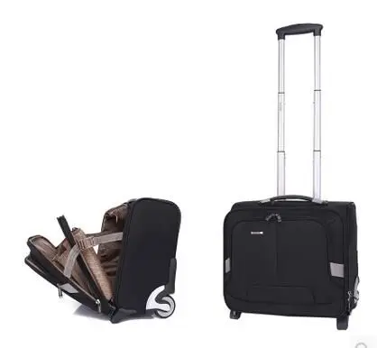 Oxford Suitcase Laptop Rolling Bags On Wheels