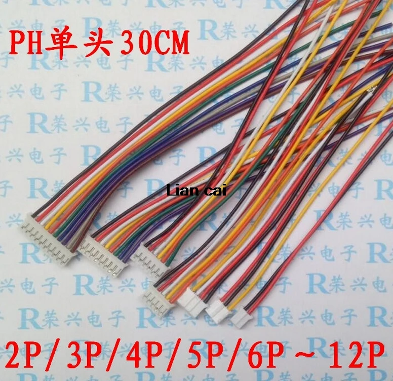 10 шт./лот Mini Micro JST 2 0 PH 2/3/4/5/6/7/8/9/10 контактный разъем с проводами 300 мм 26AWG Новый S18