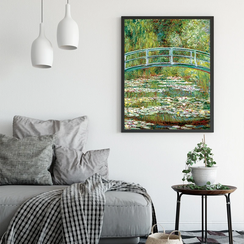 Постеры и принты Monet Настенная картина с изображением цветов весенний пейзаж