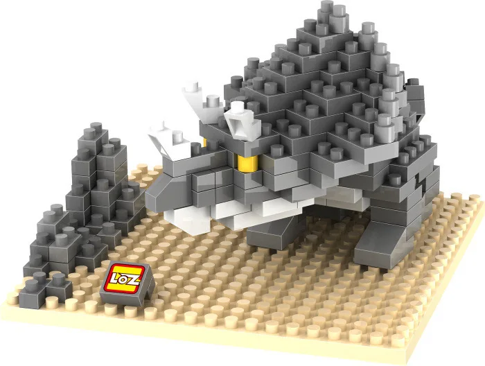 Оптовая продажа LOZ динозавр мини блоки бронтозавр микро животных маленькие