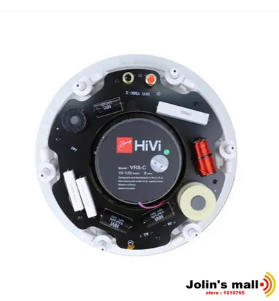 HiVi VR8-C 8 дюймов контактное сопротивление потолочный динамик 10~ 120 Вт 8 Ом 2 шт./лот