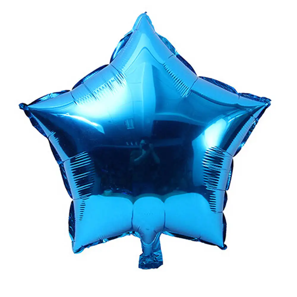 Blue 5 шт. 18 дюймов шар звезда из фольги Гелий металлик день рождения Лето Открытый День рождения Свадьба декоративный шар - Цвет: Blue