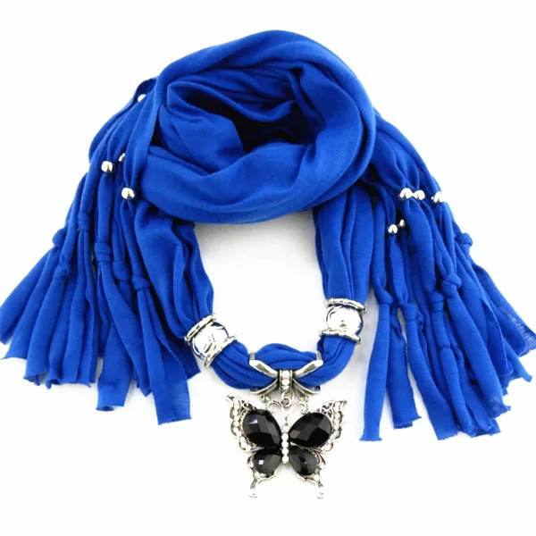 Ювелирные шарфы женские 2019 модный шарф с подвеской кисточкой металлическая