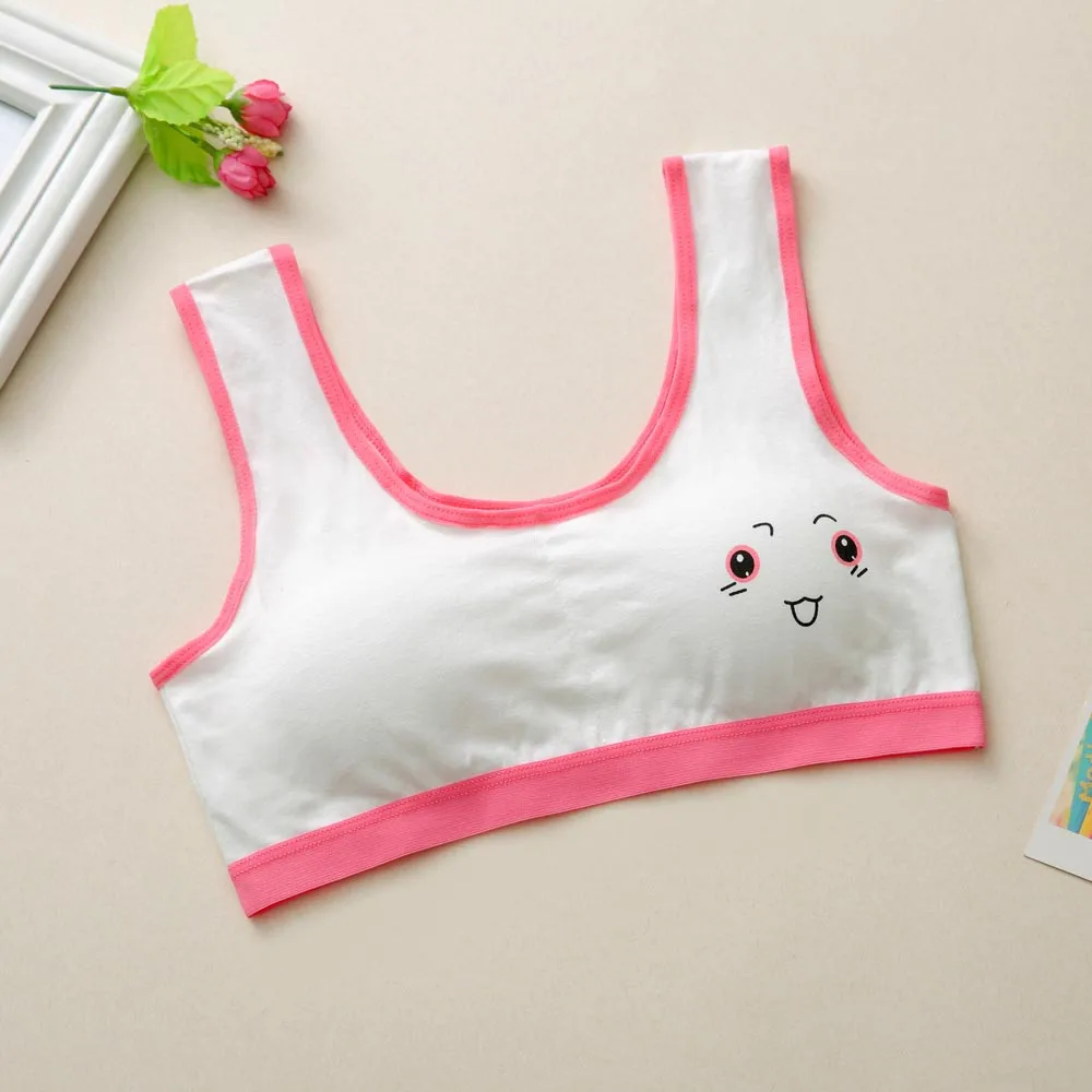 Детские бюстгальтеры для девочек новинка 2019 милое нижнее белье с принтом