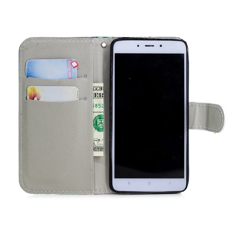 Флип-кожаный чехол для Coque Xiaomi Redmi Note 4 чехол 3D окрашенный чехол-книжка для Etui Xiomi Redmi Note 4X панда кошелек чехол для телефона