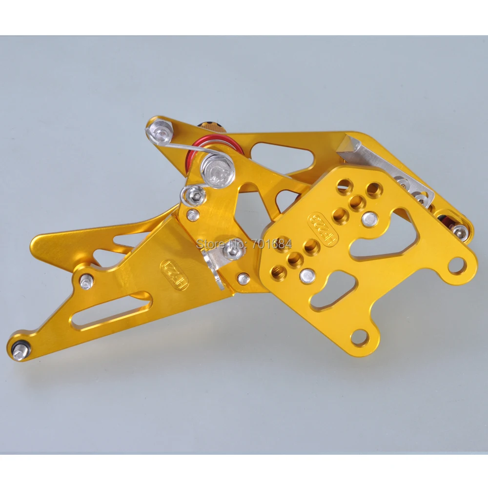 Wotefusi мотоцикл для HONDA CBR 600 RR 2007 2008 CNC Регулируемые задние наборы подножки ног Peg Gold