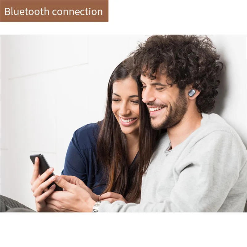 SUNNZO беспроводные TWS Bluetooth наушники гарнитура для Iphone 7 plus мини близнецы умная