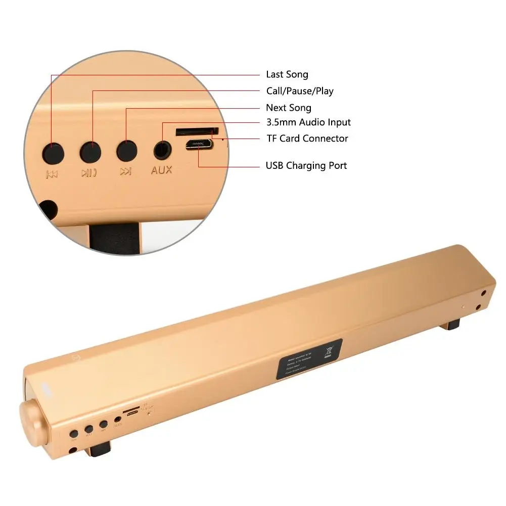 EastVita LP-08 беспроводной динамик bluetooth Dual Subwoof для iPhone компьютера iPad Samsung смартфона
