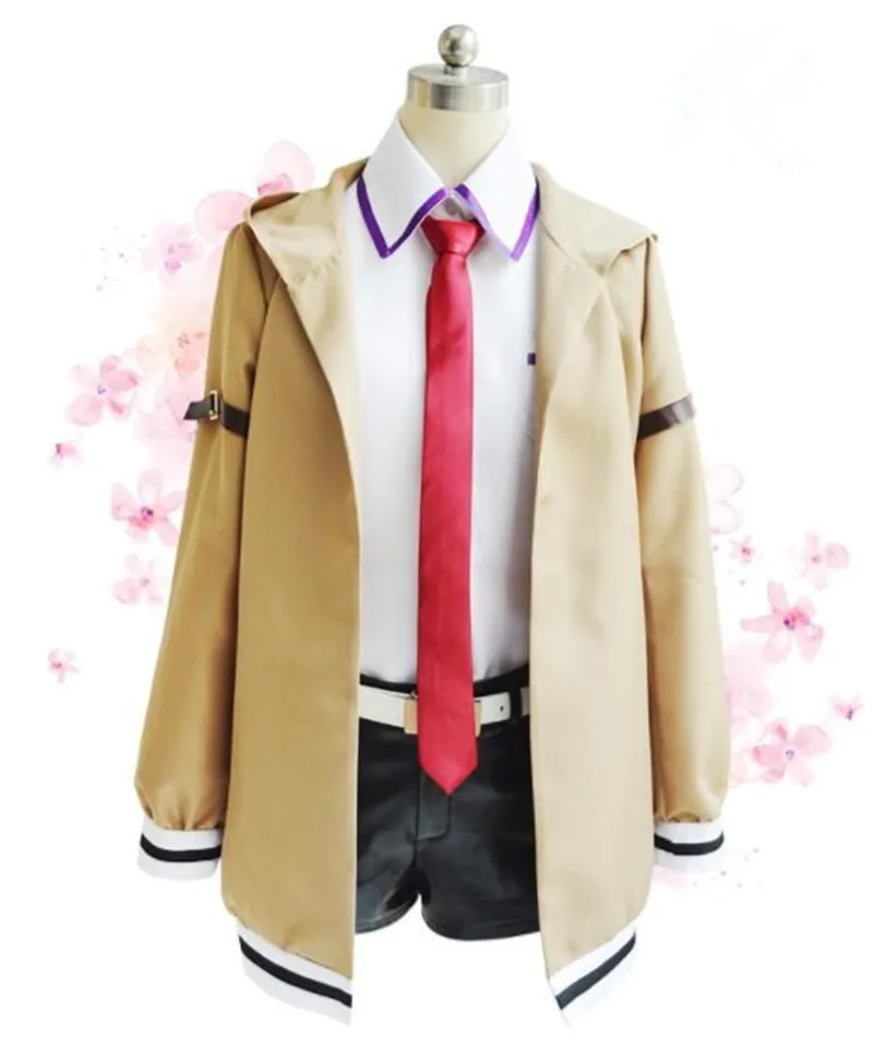 Японское аниме Steins Gate Косплей Костюм Makise Kurisu пальто-жакет для косплея Наряд Костюмы Униформа A497