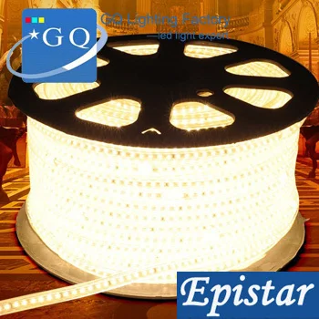 

factory sale 3014 LED strip light white / warm LED ribbon lamp led tape string ribbon bundle 220v - 240v 120 leds/m Waterproof