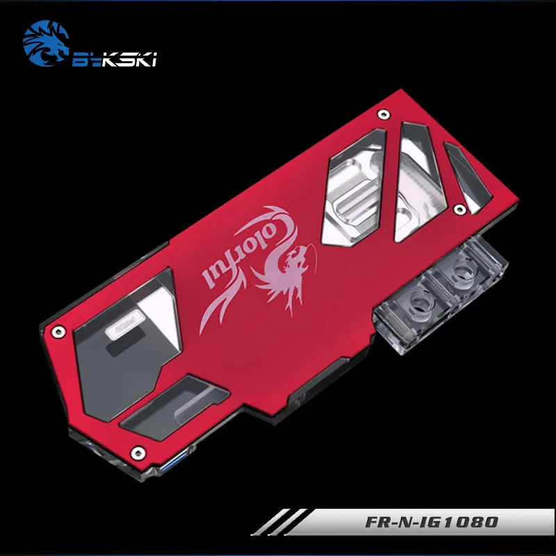 Bykski полный охват GPU водный блок для красочных iGame1080 1070 X TOP видеокарта с водяным