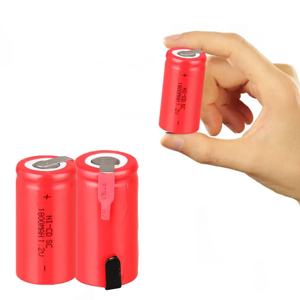 10 шт SC 1800mah 1 2 v аккумулятор NICD аккумуляторы для электрических шуруповертов makita bosch