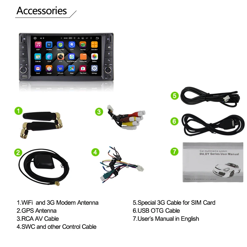 Автомобильный dvd-плеер Eunavi 2 din Android 9 0 четыре ядра Гб ОЗУ для Toyota Hilux VIOS Old Camry Prado RAV4