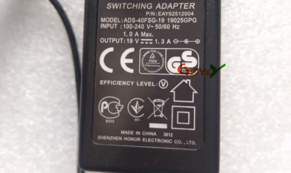 Бесплатное зарядное устройство 19v1.3a для LG WA-24A19FU E1948S E1948SX E2242C E2249 E2351VZ W1947CY LCD |