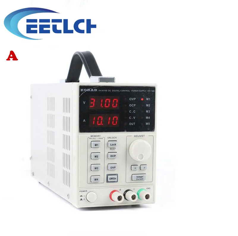 A 30 V/10A KORAD KA3010D Регулируемый цифровой программируемый Линейный DC Питание лаборатории коммутации Питание - Цвет: A