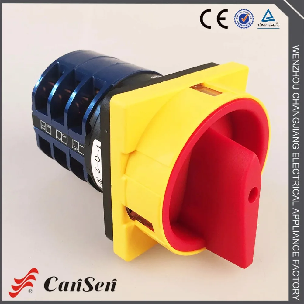 AC 440V Ui 690V 32A Cam Switch 1-0-2 3 полюса 12 терминалов переключатель замка | Обустройство дома
