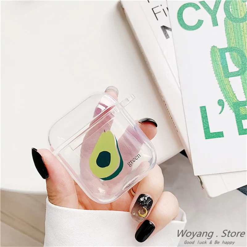 Летний чехол с фруктовым узором для Airpods, милый чехол для наушников AirPods, мультяшная bluetooth-гарнитура, Мягкий ТПУ силиконовый чехол
